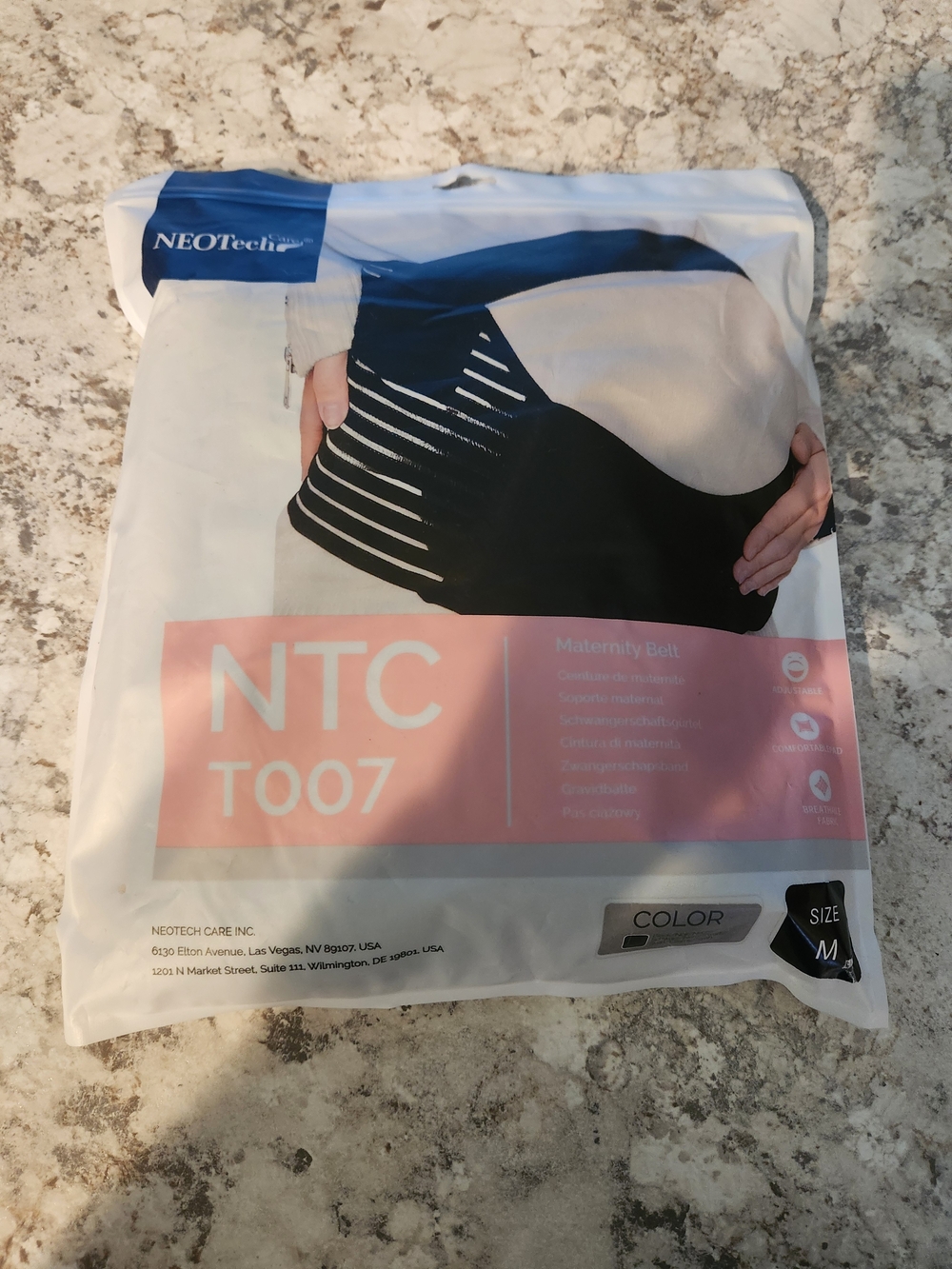 Black Maternity Support Belt - NTC T007 (M)